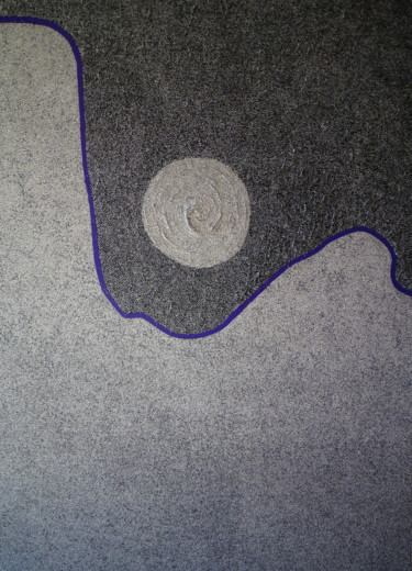 Malerei mit dem Titel "luna blanca-" von Eric Le Courtois, Original-Kunstwerk, Acryl