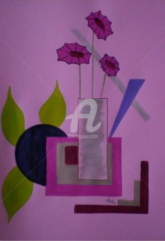 Peinture intitulée "bouquet" par Electa, Œuvre d'art originale