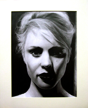 Peinture intitulée "portrait1" par Electra Varnava, Œuvre d'art originale, Crayon