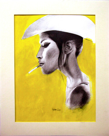 제목이 "portrait4"인 미술작품 Electra Varnava로, 원작, 연필