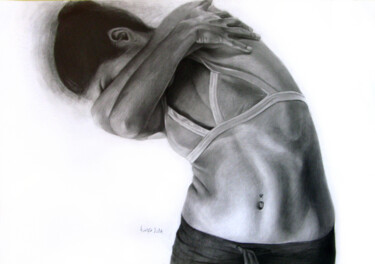 Peinture intitulée "Figure" par Electra Varnava, Œuvre d'art originale, Crayon