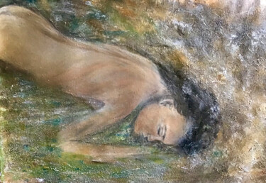Peinture intitulée "Le bain" par Electre, Œuvre d'art originale, Acrylique