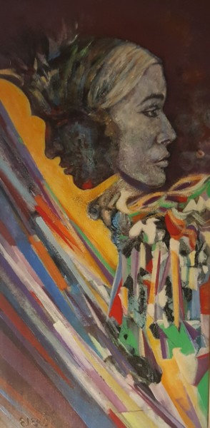 Peinture intitulée "Mémoire Amérindienne" par Eleho, Œuvre d'art originale, Acrylique