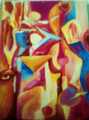 Painting titled "Africa." by Eleho, Original Artwork