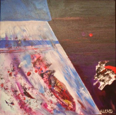 Painting titled "Espace/temps" by Eleho, Original Artwork