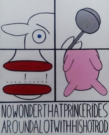 Painting titled "NO WONDER THAT PRIN…" by Rembert Räni, Original Artwork, Acrylic