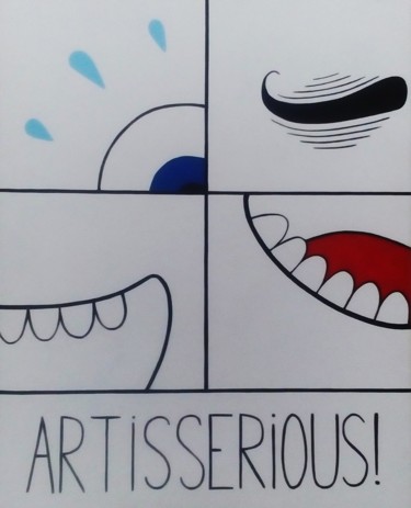绘画 标题为“ART IS SERIOUS!” 由Rembert Räni, 原创艺术品, 丙烯