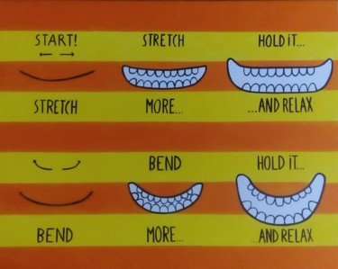 Картина под названием "SMILING EXERCISES F…" - Rembert Räni, Подлинное произведение искусства, Акрил