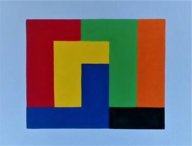 Malerei mit dem Titel "5+1" von Rembert Räni, Original-Kunstwerk, Acryl