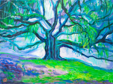 2 SOULS - original painting, pop art, office art, wall decor Peinture intitulée "2 SOULS - original…" par Елена Ильина, Œuvre d'art originale, Acrylique
