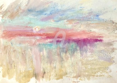 Картина под названием "Закат" - Elen Ruzh, Подлинное произведение искусства, Масло