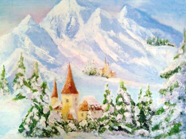 Картина под названием "alpen.jpg" - Elen Ruzh, Подлинное произведение искусства
