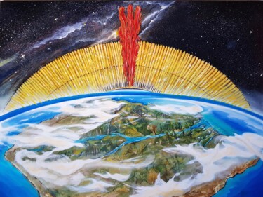 Malarstwo zatytułowany „Amazonie” autorstwa Elen Ture, Oryginalna praca, Olej