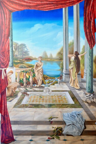 Pittura intitolato "PAISIBLE" da Elen Ture, Opera d'arte originale, Acrilico