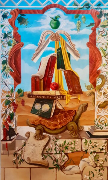 Pintura intitulada "Le Tableau de la Co…" por Elen Ture, Obras de arte originais, Óleo