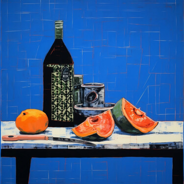 Peinture intitulée "Fruit Serenade" par Elena Aleksandrova, Œuvre d'art originale, Impression numérique