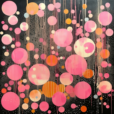 Painting titled "Bubble Pop" by Elena Aleksandrova, Original Artwork, Digital Print