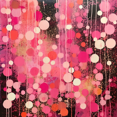 Painting titled "Bubble Burst" by Elena Aleksandrova, Original Artwork, Digital Print