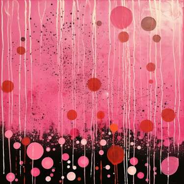 Painting titled "Bubblegum Pink" by Elena Aleksandrova, Original Artwork, Digital Print