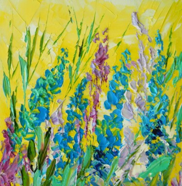 Painting titled "Flowers of the Sun…" by Elena Artgent, Original Artwork, Oil