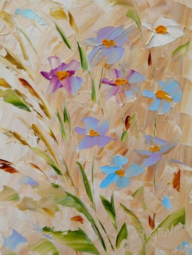Abstract A-189 - Floral Painting Painting titled "Abstract A-189 - Fl…" by Elena Artgent, Original Art, Oil