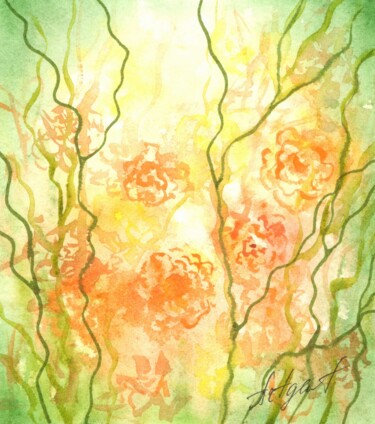 Painting titled "In the charm of dre…" by Elena Artgent, Original Artwork, Watercolor