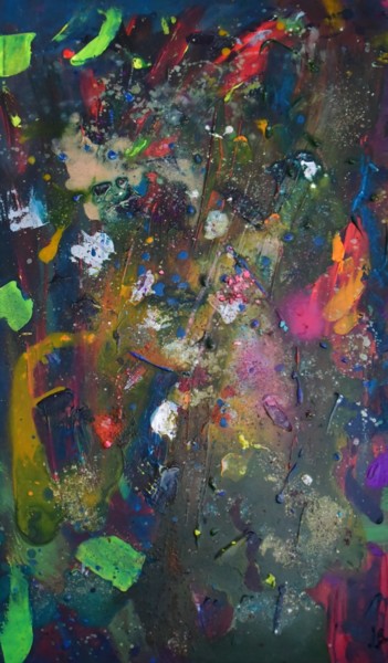 Painting titled "Splash" by Elena Bandurka, Original Artwork, Acrylic