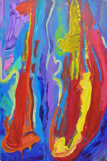 Peinture intitulée "Colours of life 2" par Elena Bandurka, Œuvre d'art originale, Acrylique