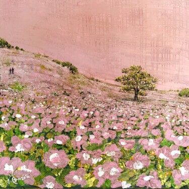 绘画 标题为“La vie en rose” 由Elena Barón, 原创艺术品, 丙烯 安装在木板上