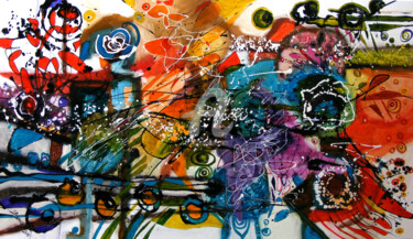 Картина под названием "omul-care-aduce-plo…" - Elena Bissinger, Подлинное произведение искусства, Масло