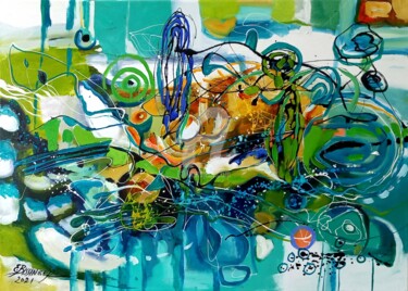 Pintura titulada "Adunand pasii tai,…" por Elena Bissinger, Obra de arte original, Oleo