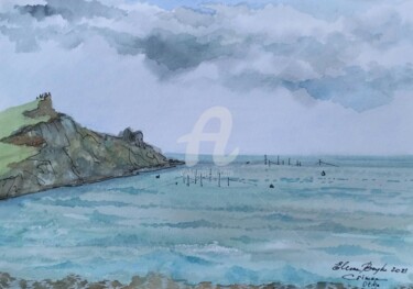 Painting titled "Crimea seascape 4 O…" by Elena Boyko, Original Artwork, Watercolor