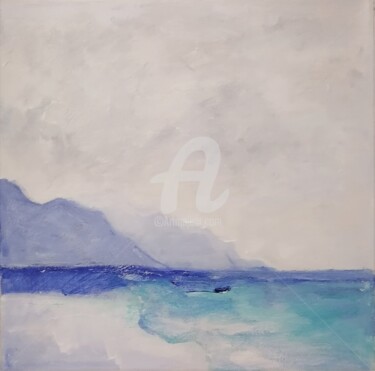 Schilderij getiteld "Sea scape" door Elena Boyko, Origineel Kunstwerk, Acryl