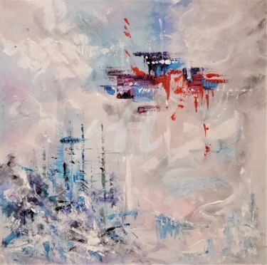 Malerei mit dem Titel "Города будущего" von Elena Boyko, Original-Kunstwerk, Acryl