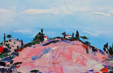 Pittura intitolato "Valle di Toscana.jp…" da Elena Buzhurina, Opera d'arte originale, Olio