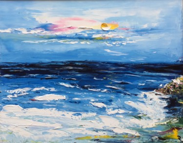 Pittura intitolato "Mare.jpeg" da Elena Buzhurina, Opera d'arte originale, Olio