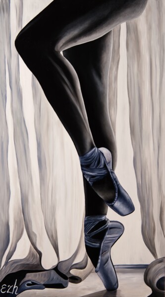 Картина под названием "Oil Original Painti…" - Elena Carlier, Подлинное произведение искусства, Масло Установлен на Деревянн…
