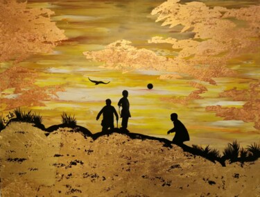 Картина под названием "Oil Original Painti…" - Elena Carlier, Подлинное произведение искусства, Масло Установлен на Деревянн…