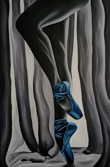 Картина под названием "Oil Original Artwor…" - Elena Carlier, Подлинное произведение искусства, Масло Установлен на Деревянн…