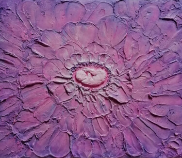 Malerei mit dem Titel "Mandala of Motherho…" von Elena Chugurova, Original-Kunstwerk, Acryl Auf Holzplatte montiert