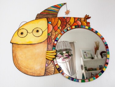 Design intitulada "Mirror "Stargazer"" por Elena Dodoka, Obras de arte originais, Mobília