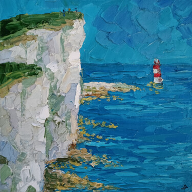 Картина под названием "Breathe the sea. Be…" - Elena Dundukova, Подлинное произведение искусства, Масло