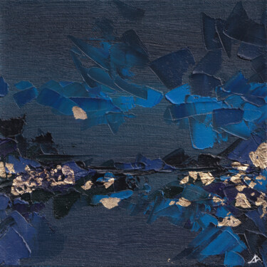 Pintura intitulada "Night lights Small" por Elena Dundukova, Obras de arte originais, Óleo