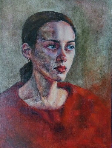 Картина под названием "Her dream" - Margarita Glushko, Подлинное произведение искусства, Масло