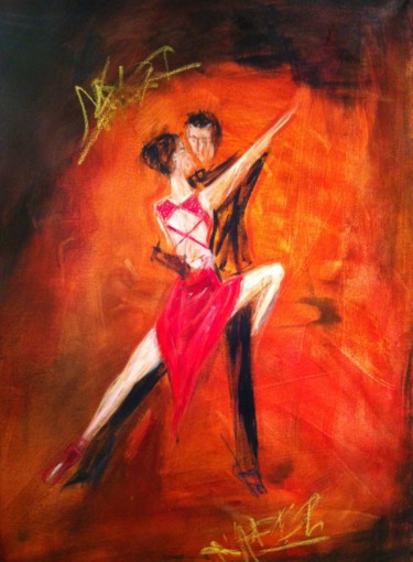 Pittura intitolato "La passione" da Elena Ferro, Opera d'arte originale, Altro