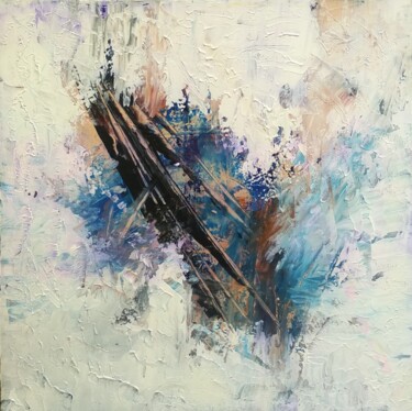 Картина под названием "Lightning positive" - Elena Flying, Подлинное произведение искусства, Акрил Установлен на Деревянная…