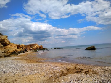 Photographie intitulée "Beach" par Elena Flying, Œuvre d'art originale, Photographie numérique