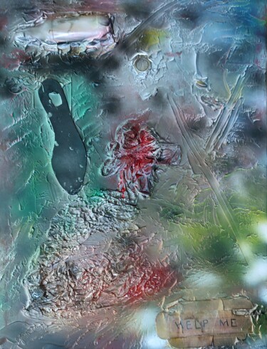 Painting titled "Ecology 2222" by Elena Flying, Original Artwork, Acrylic