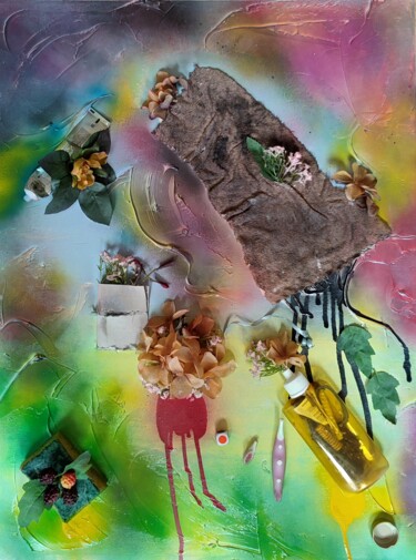 Peinture intitulée "Ecology resurrectio…" par Elena Flying, Œuvre d'art originale, Acrylique