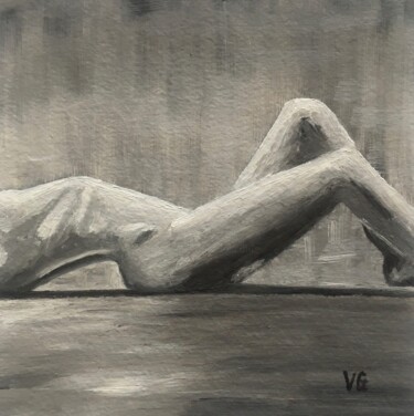 Malerei mit dem Titel "Body curves" von Elena Galeeva, Original-Kunstwerk, Öl